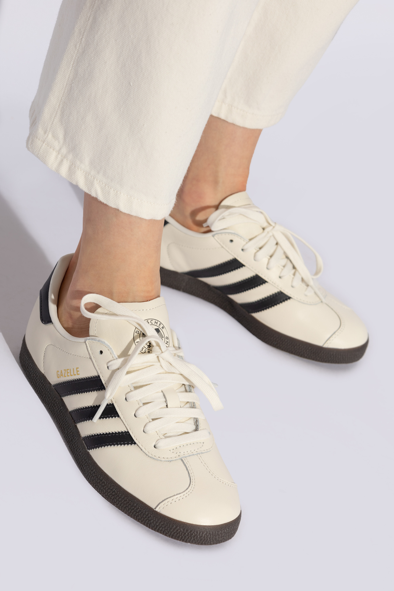 Cream Gazelle sneakers ADIDAS Originals adidas panama jobs for adults in children SchaferandweinerShops HK